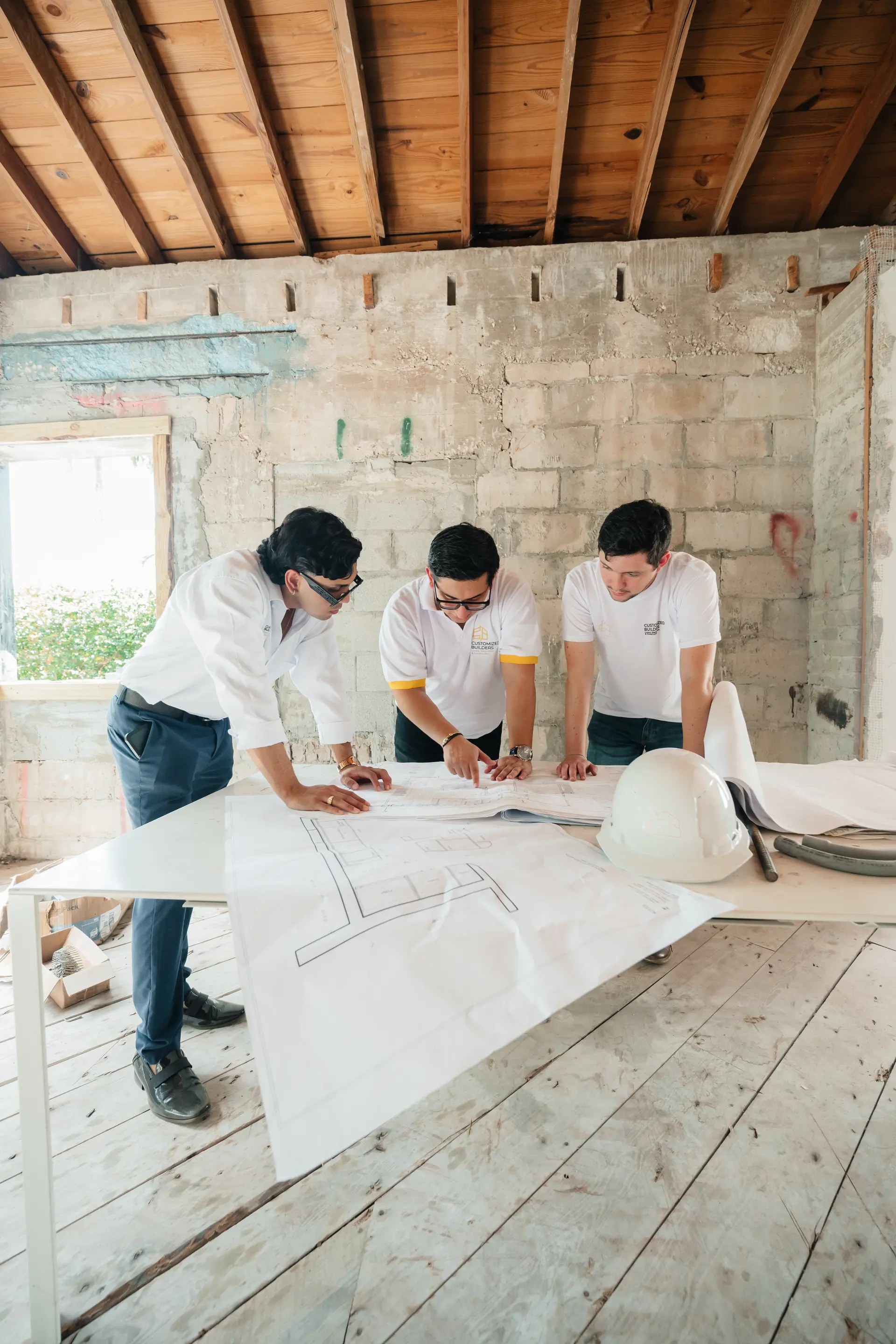 Kitchen rough-in and cabinetry progress during a luxury remodel