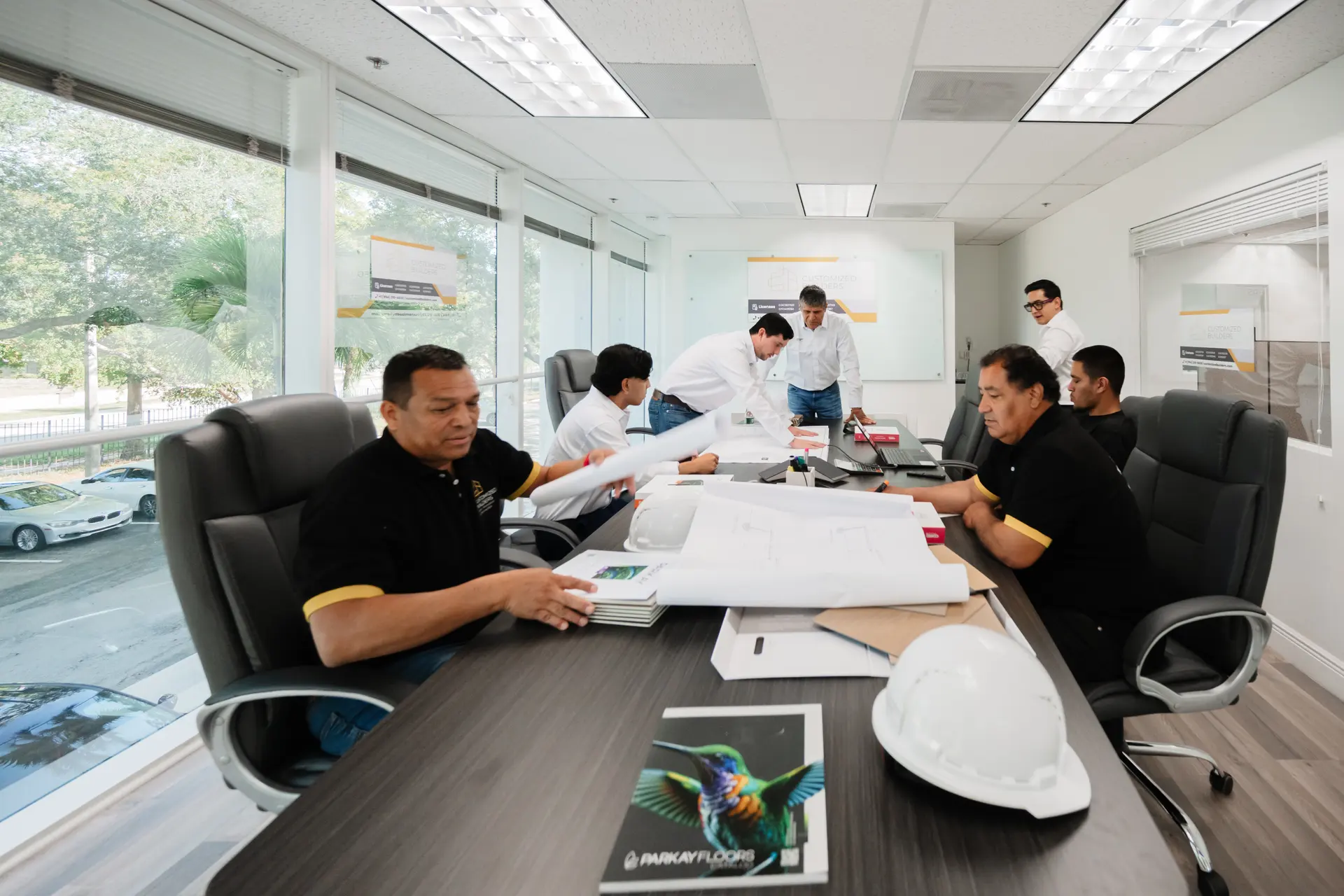 Customized Builders team in a preconstruction planning meeting